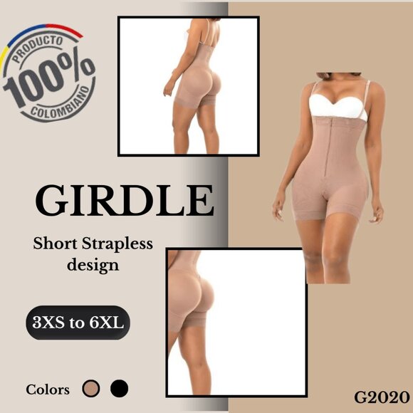Colombian Girdles Short Strapless design